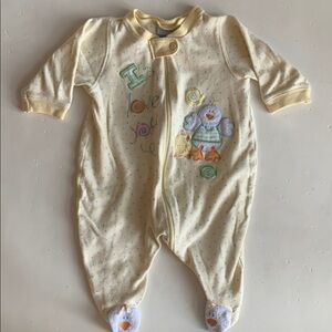 Just Born 6-9 Month Yellow Baby One Piece with Duck Design
